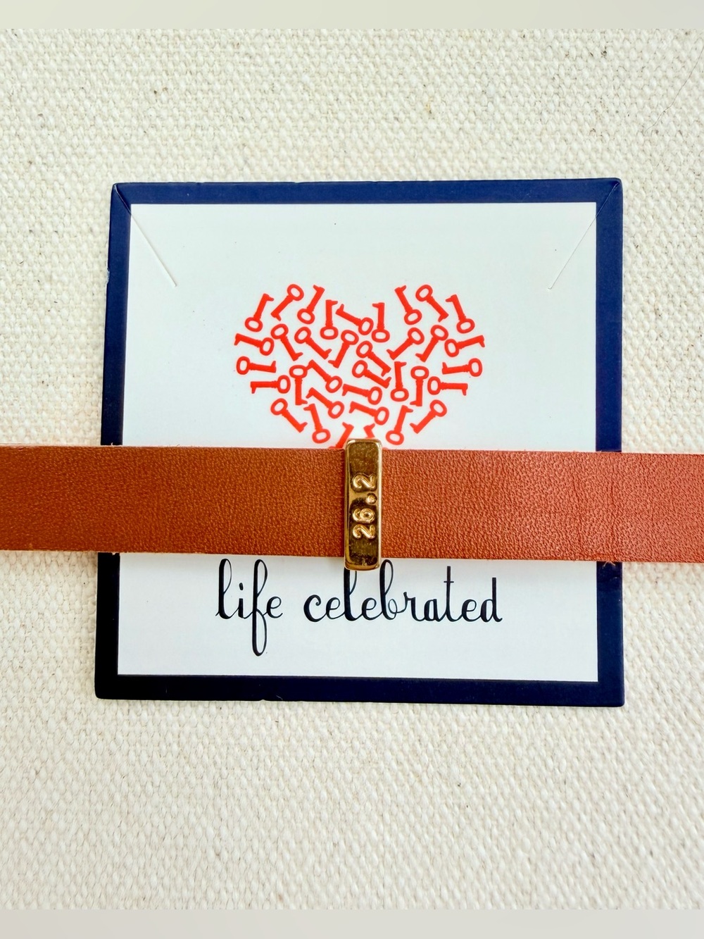 *Marathon Bar Charm* KEEP COLLECTIVE Retired Gold 26.2